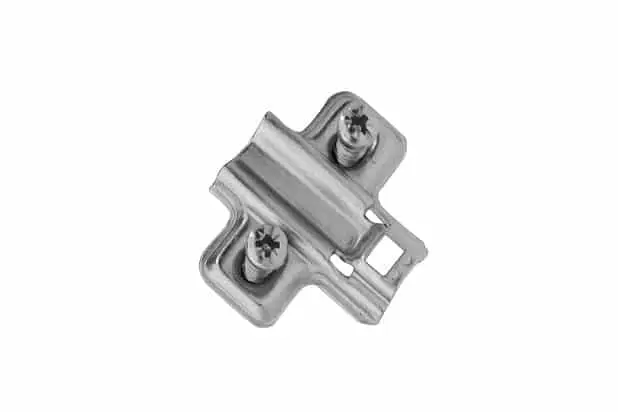 CGS Euro Mounting Plates For Clip-On With pre-mounted expanding 5mm Dowel / Wood Screws