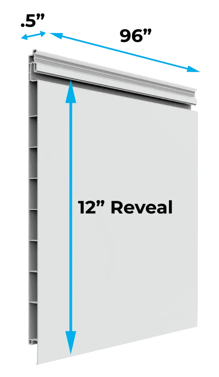 12-Inch PVC Slatwall