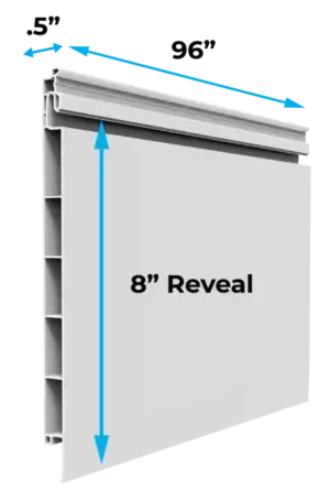 8-inch PVC Slatwall